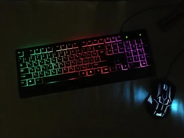 Игровая клавиатура и мышь UKC ZEUS M710 с подсветкой оптический сенсор 104 клавиши - изображение 2