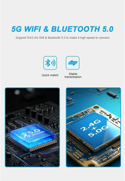 Адаптер бездротовий для авто з Apple CarPlay та Android Auto 2in1 Smart Mini Box USB 5G WiFi Bluetooth - зображення 6