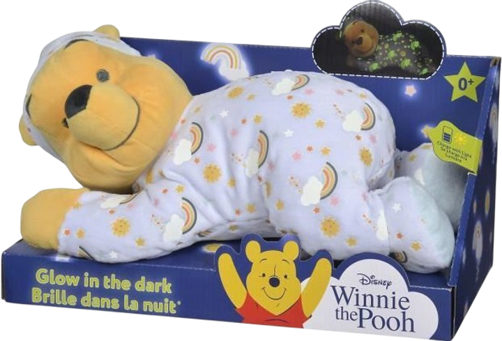 Плюшева іграшка Disney Winnie the Pooh Glow in the Dark з комбінезоном (5400868011807) - зображення 2