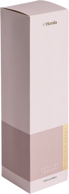 Dyfuzor zapachowy Homla Sleek Leather Healing Woods z patyczkami 200 ml (5906496708558) - obraz 7