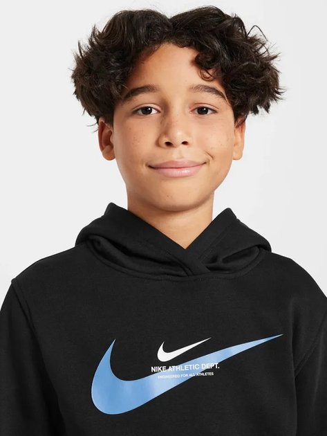 Підліткове худі для хлопчика Nike B NSW SI FLC Hoodie BB HV6965-010 158-170 XL Чорне (197861856041) - зображення 4