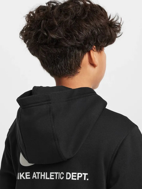 Bluza z kapturem chłopięca Nike B NSW SI FLC Hoodie BB HV6965-010 128-137 S Czarna (197861866804) - obraz 5