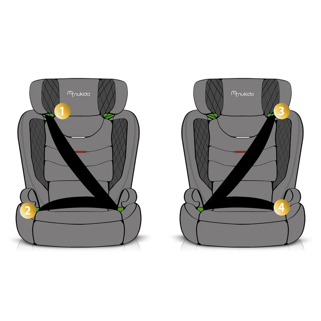 Автокрісло Nukido Louis Soft ISOFIX 15-36 кг, чорне - изображение 9