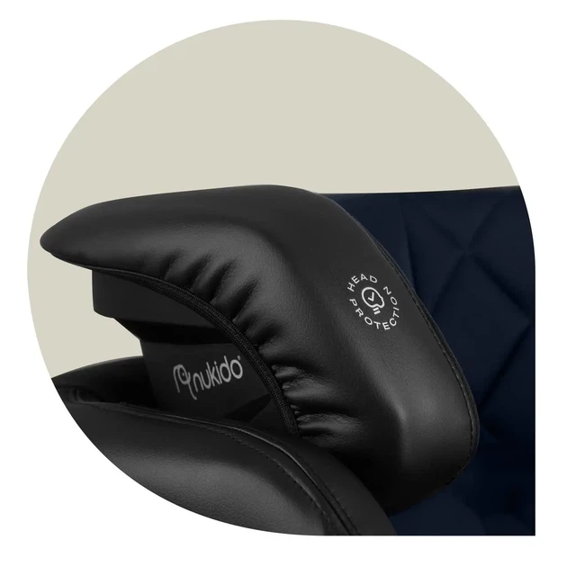 Автокрісло Nukido Louis ISOFIX 15-36 кг, чорно-синє - зображення 6