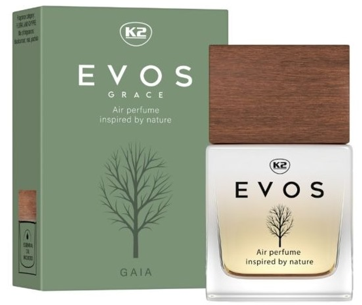 Zapach do samochodu K2 Evos GRACE GAIA perfumy atomizer 50 ml (V062) (5906534021564) - obraz 1