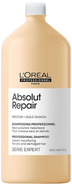 Шампунь для живлення волосся L'Oreal Paris Absolut Repair Gold Shampoo 1500 мл (3474636975938) - зображення 1
