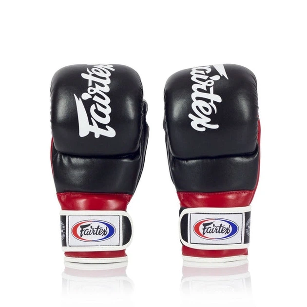 Рукавиці для ММА Fairtex FGV18 Super Sparring Gloves Black Red (FGV18BKRD-S) - Фото 2 Рукавиці для ММА Fairtex FGV18 Super Sparring Gloves Black Red (FGV18BKRD-S) - зображення 2