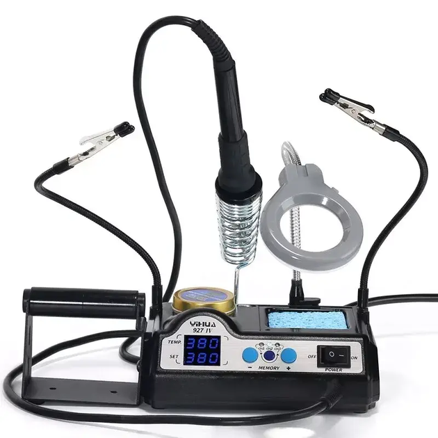 Паяльная станция YIHUA 927-IV + лупа + третья рука - изображение 2