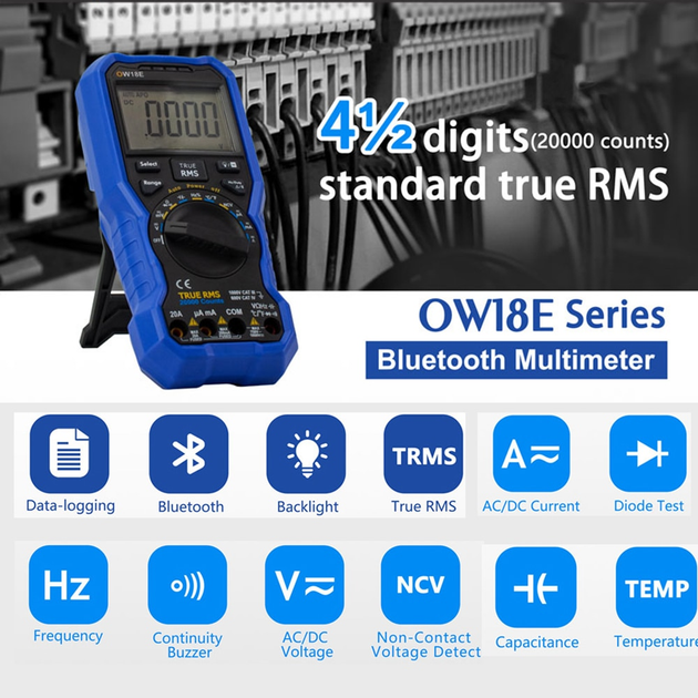 Мультиметр цифровой с bluetooth OWON OW18E - изображение 3