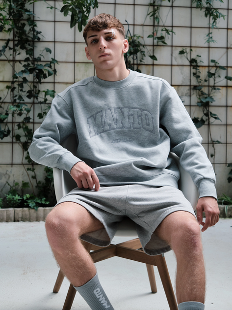 Світшот MANTO Crewneck Varsity Gray (MNC005_GRY_5XL) - Фото 3 Світшот MANTO Crewneck Varsity Gray (MNC005_GRY_5XL) - зображення 3