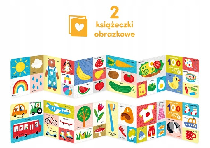 Zestaw edukacyjny CzuCzu Biblioteczka 100 pierwszych słów (9788366762848) - obraz 2