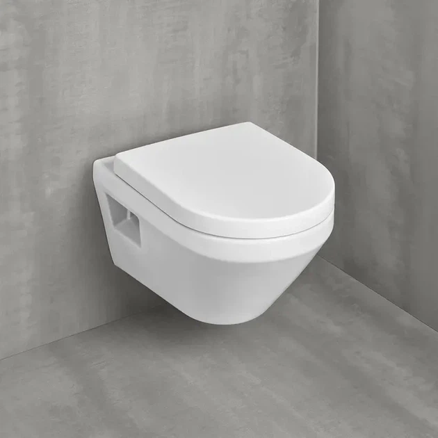 Унитаз подвесной Villeroy & Boch Architectura TwistFlush Rimless 5684CL01 c сиденьем Soft Close дюропласт (смыв Tornado) - изображение 2