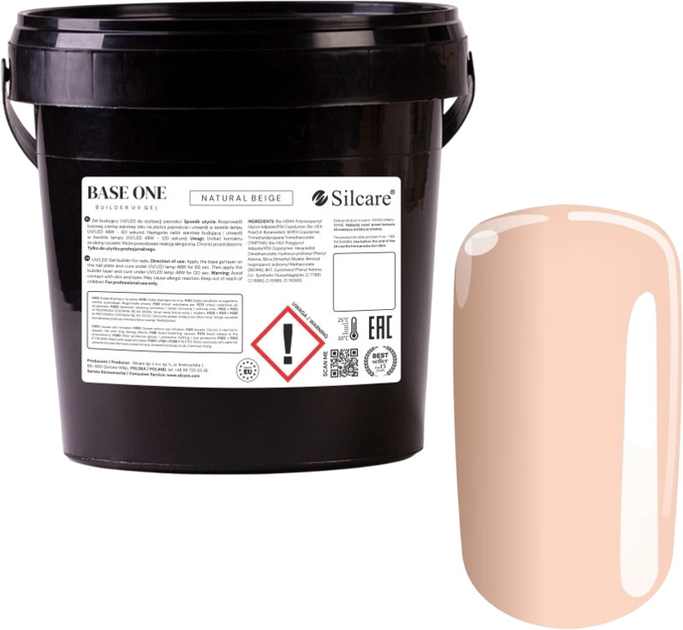 Гель для нарощування нігтів Silcare Base One Natural Beige 1 кг (5902560569483) - зображення 1