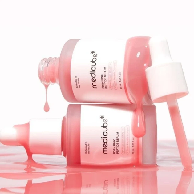 Відновлювальна сироватка з полінуклеотидами та пептидами Medicube PDRN Pink Peptide Serum, 30 мл - зображення 3