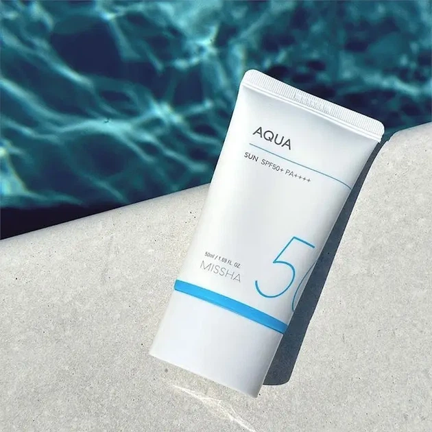 Солнцезащитный крем Missha - All-Around Safe Block Aqua Sun SPF50+/PA++++- 50ml - Фото 3 Солнцезащитный крем Missha - All-Around Safe Block Aqua Sun SPF50+/PA++++- 50ml - изображение 3