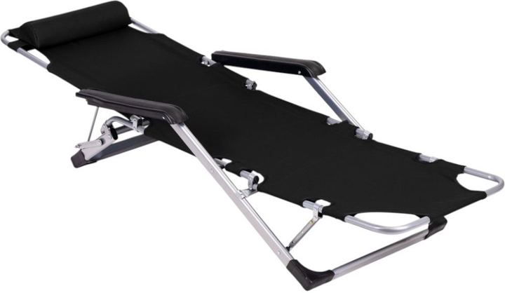 Leżak ModernHome by Multistore ZRL010F BLACK - obraz 3