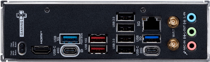 Płyta główna MSI X870E GAMING PLUS Wi-Fi (sAM5, AMD X870E, PCI-Ex16) - obraz 4