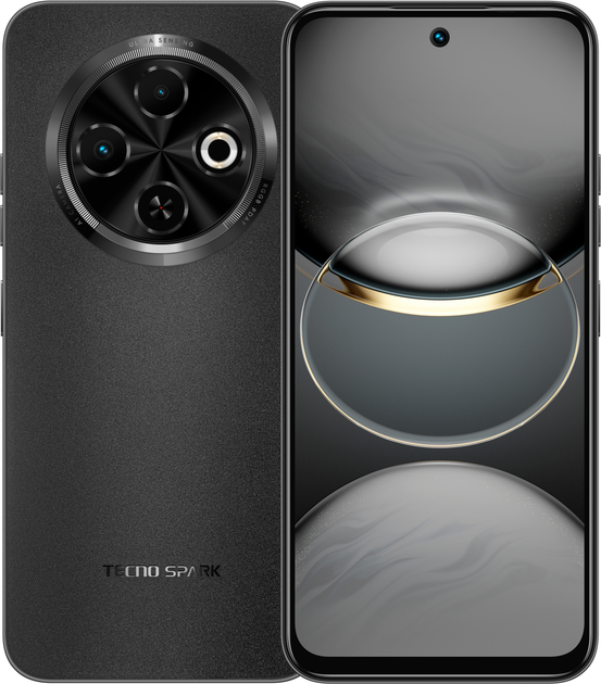 Smartfon Tecno Spark 30C (KL5n) 8/256GB Orbit Black (4894947051760) - obraz 1