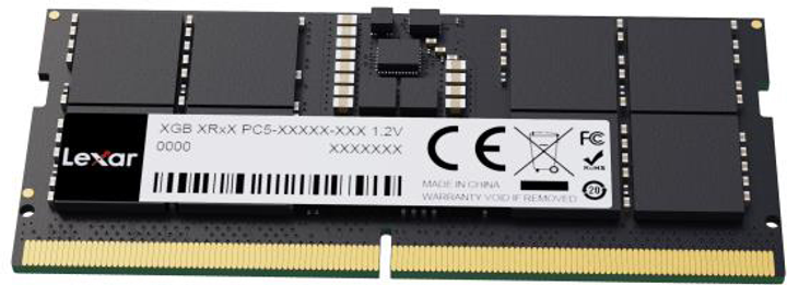 Pamięć RAM Lexar DDR5-5600 32768MB SO-DIMM Black (LD5S32G56C46ST-BGS) - obraz 3