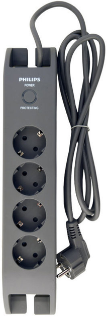 Listwa zasilająca Philips SPN3140A/60 4 gniazda 2 m Szary - obraz 3