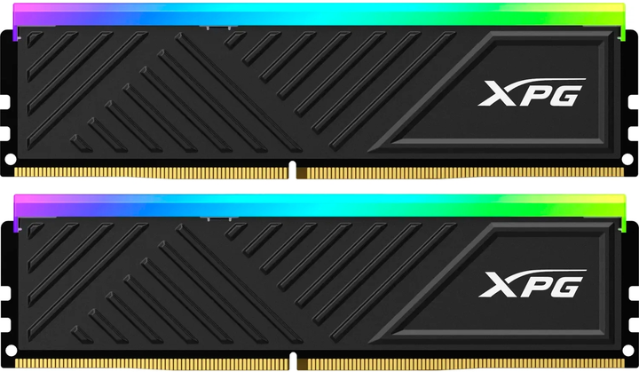 Pamięć RAM ADATA DDR4-3600 32768MB PC4-28800 (Kit of 2x16384) XPG Spectrix D35G RGB Black (AX4U360016G18I-DTBKD35G) - obraz 1