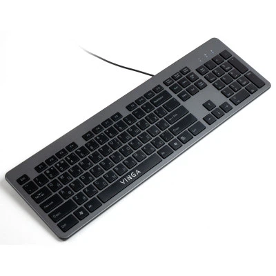 Клавиатура Vinga KB735 black-grey - изображение 4