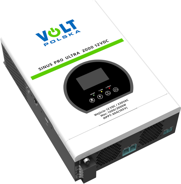 Inwerter słoneczny Volt Polska SINUS PRO ULTRA 2000 2 kVA (1 kW) 1-fazowy (5904100450749) - obraz 2