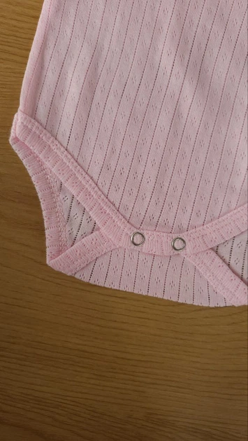 Боди для малыша Murat baby короткий рукав 62-68 розовый - изображение 3