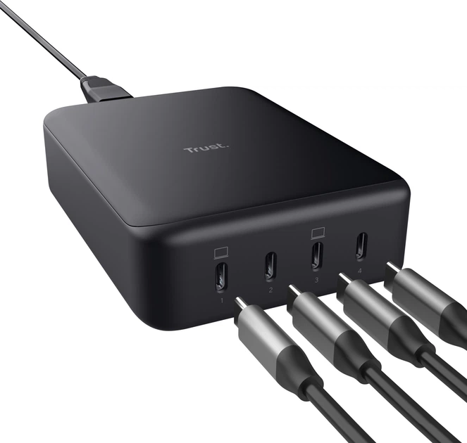 Ładowarka biurkowa Trust Maxo GaN 240 W (TR25413) - obraz 2