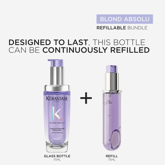 Олія Kerastase Blond Absolu Cicagloss Refillable для волосся блонд 75 мл (3474637219536) - зображення 5