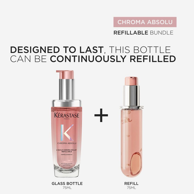 Olejek do włosów farbowanych Kérastase Chroma Absolu Refillable 75 ml (3474637219659) - obraz 5