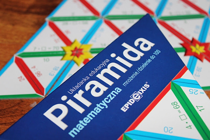 Układanka matematyczna Epideixis PIRAMIDA M5 mnożenie, dzielenie 49 elementów (5900238764963) - obraz 3