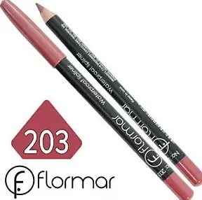 Карандаш для губ водостойкий Flormar Waterpoof Lipliner № 203 Subdued Pink (Приглушенный розовый) - изображение 2