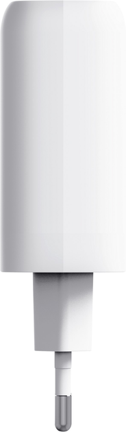 Мережевий зарядний пристрій Maxo Сharger 65W 2Р USB-C Білий (TR25381) - зображення 4