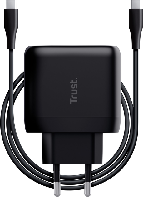 Ładowarka sieciowa Maxo Charger 65W USB-C Black (TR24817) - obraz 1