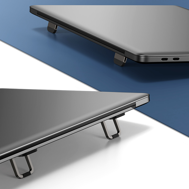 Podstawka pod laptopa Baseus Slim Laptop Kickstand 2pcs Grey (LUZC000013) - obraz 8