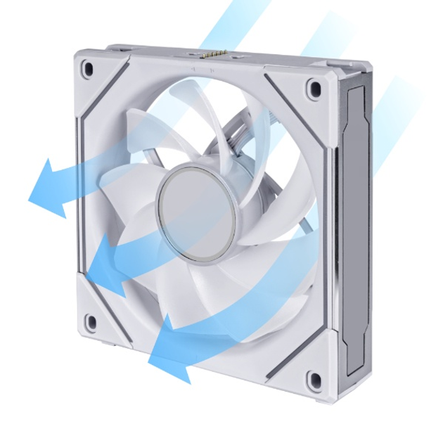 Wentylator Lian Li Reverse SL-INF 120 mm Single White (G99.12RSLIN1W.00) - obraz 6