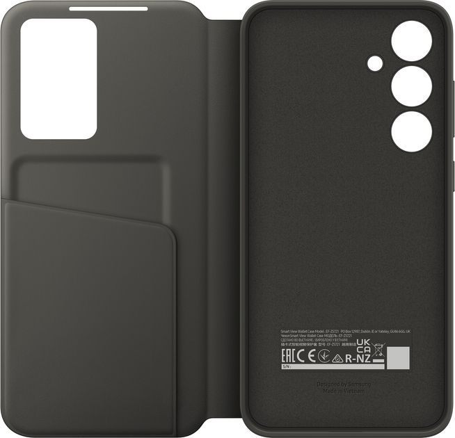 Чохол-книжка Samsung Smart View Wallet Case для Samsung Galaxy S24 FE Black (EF-ZS721CBEGWW) - зображення 5