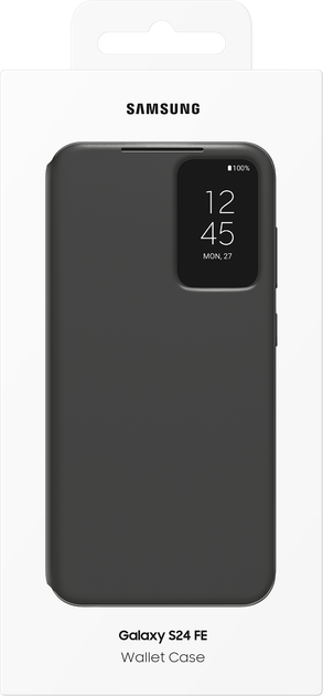 Чохол-книжка Samsung Smart View Wallet Case для Samsung Galaxy S24 FE Black (EF-ZS721CBEGWW) - зображення 7