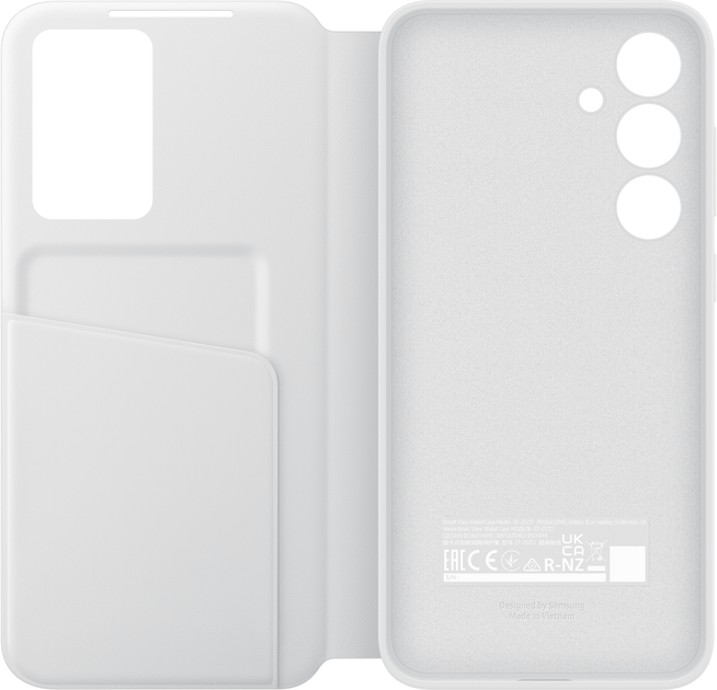 Чохол-книжка Samsung Smart View Wallet Case для Samsung Galaxy S24 FE White (EF-ZS721CWEGWW) - зображення 5