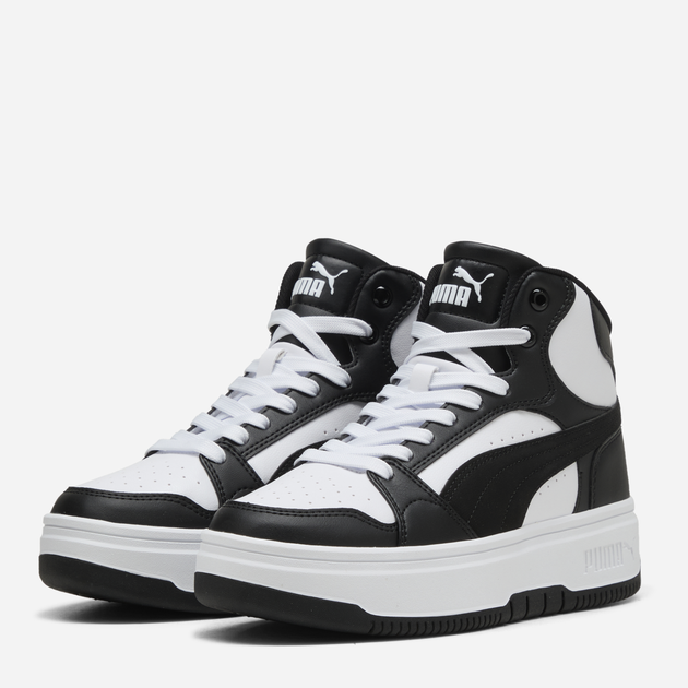 Женские демисезонные ботинки низкие Puma Rebound Femme Mid 40259402 37.5 (4.5UK) 23.5 см White/Black (4069156624993) - Фото 2 Женские демисезонные ботинки низкие Puma Rebound Femme Mid 40259402 37.5 (4.5UK) 23.5 см White/Black (4069156624993) - изображение 2