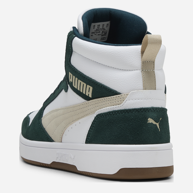 Мужские демисезонные ботинки Puma Rebound v6 SD 40071305 41 (7.5UK) 26.5 см White/Desert Dust/Green Terrain (4069156591646) - изображение 4