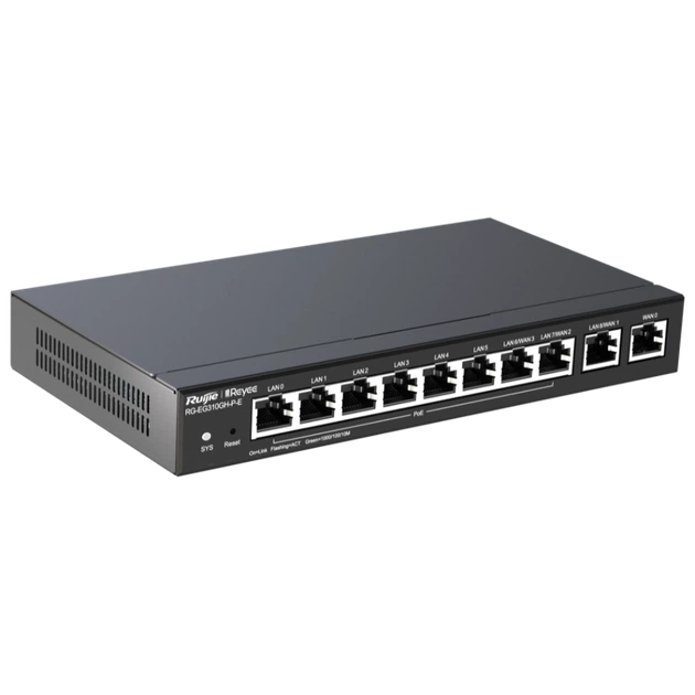 Маршрутизатор Ruijie Reyee RG-EG310GH-P-E PoE (10 портів) з хмарним керуванням - зображення 2