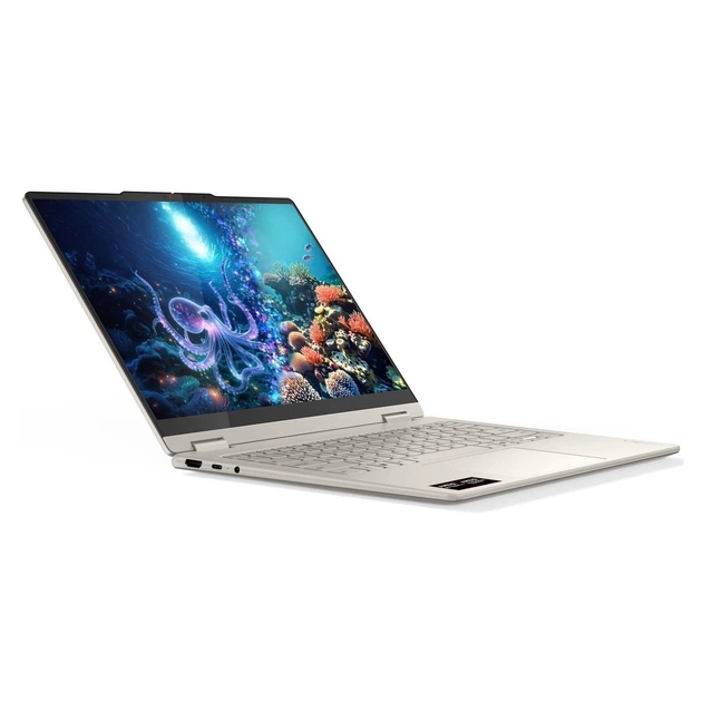 Ноутбук Lenovo 14" Yoga 7 2-in-1 14AKP10 OLED FHD/R7 AI 350/16GB/1TB/UMA/DOS/Pen/Seashell (83JR007HRA) - зображення 2