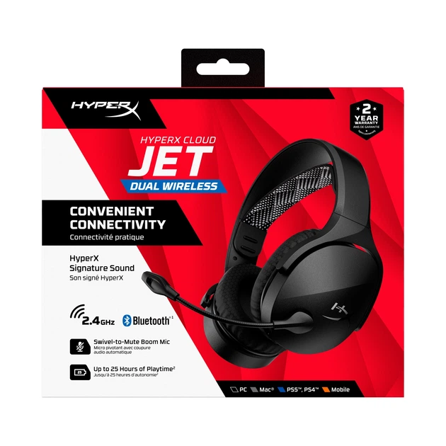 Słuchawki HyperX Cloud Jet Wireless Black (AJ0T1AA) - obraz 8