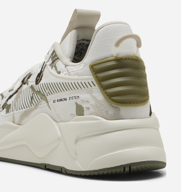 Мужские кроссовки Puma RS-X Splatters 40285501 42.5 (8.5UK) 27.5 см Warm White/Loden Green (4069156496521) - изображение 6