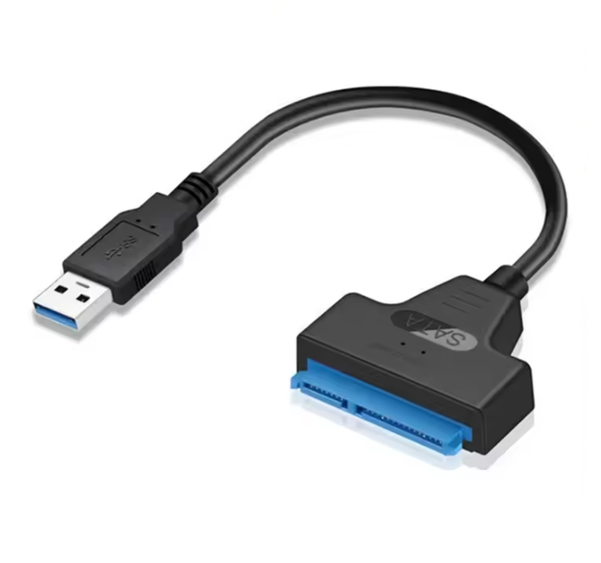 Кабель - переходник USB 3.0 на SATA III 2.5 для подключения HDD SSD 7+15 PIN (500083) - Фото 1 Кабель - переходник USB 3.0 на SATA III 2.5 для подключения HDD SSD 7+15 PIN (500083) - изображение 1