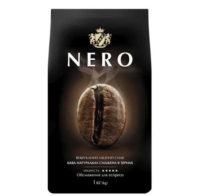 Кава зернова Ambassador Nero упаковка 1 кг - Фото 1 Кава зернова Ambassador Nero упаковка 1 кг - зображення 1