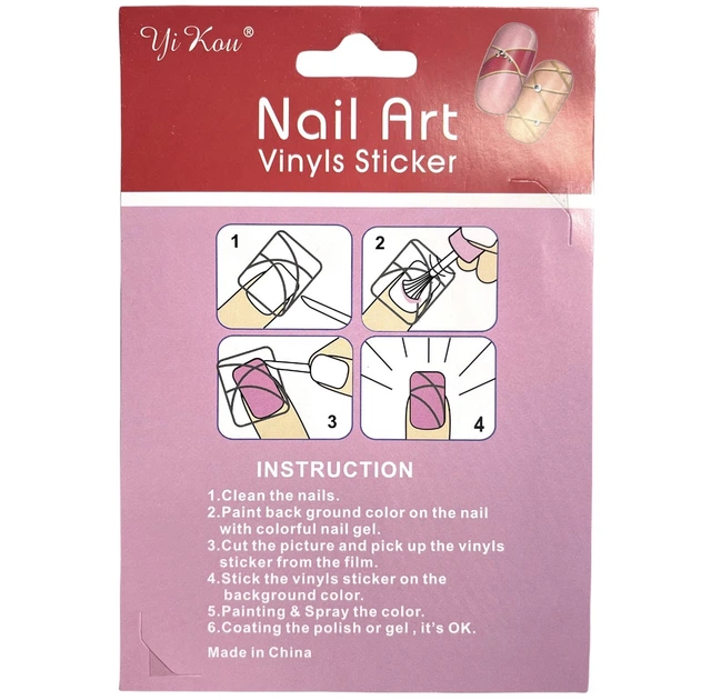 Трафарет Nail Art 409 золото (виниловые стикеры, наклейки) для дизайна и декора ногтей - Фото 3 Трафарет Nail Art 409 золото (виниловые стикеры, наклейки) для дизайна и декора ногтей - изображение 3
