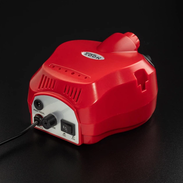 Фрезер Мокс X500 на 65W - 45000 об/мин (красный/red) для маникюра и педикюра - изображение 4